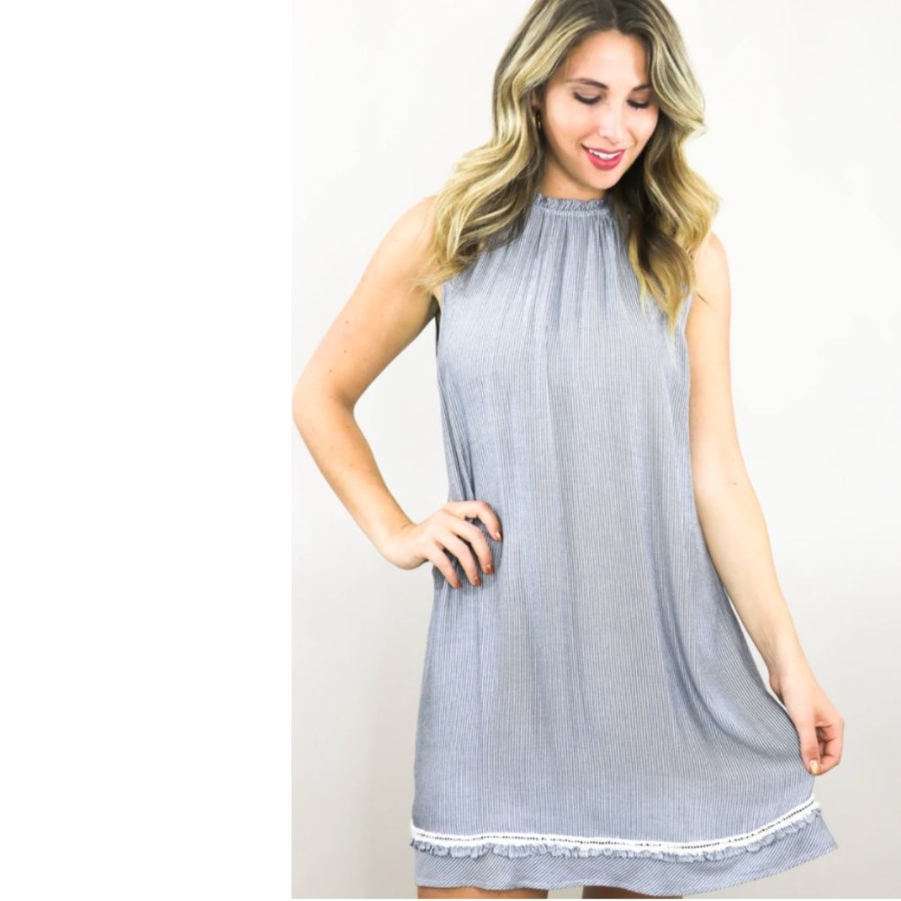 Sundays Ruffle Collar Dress